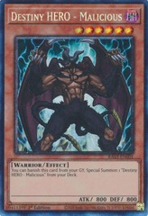 Destiny HERO - Malicious - RA03-EN001 - Prismatic Collector's Rare - 1st Edition
